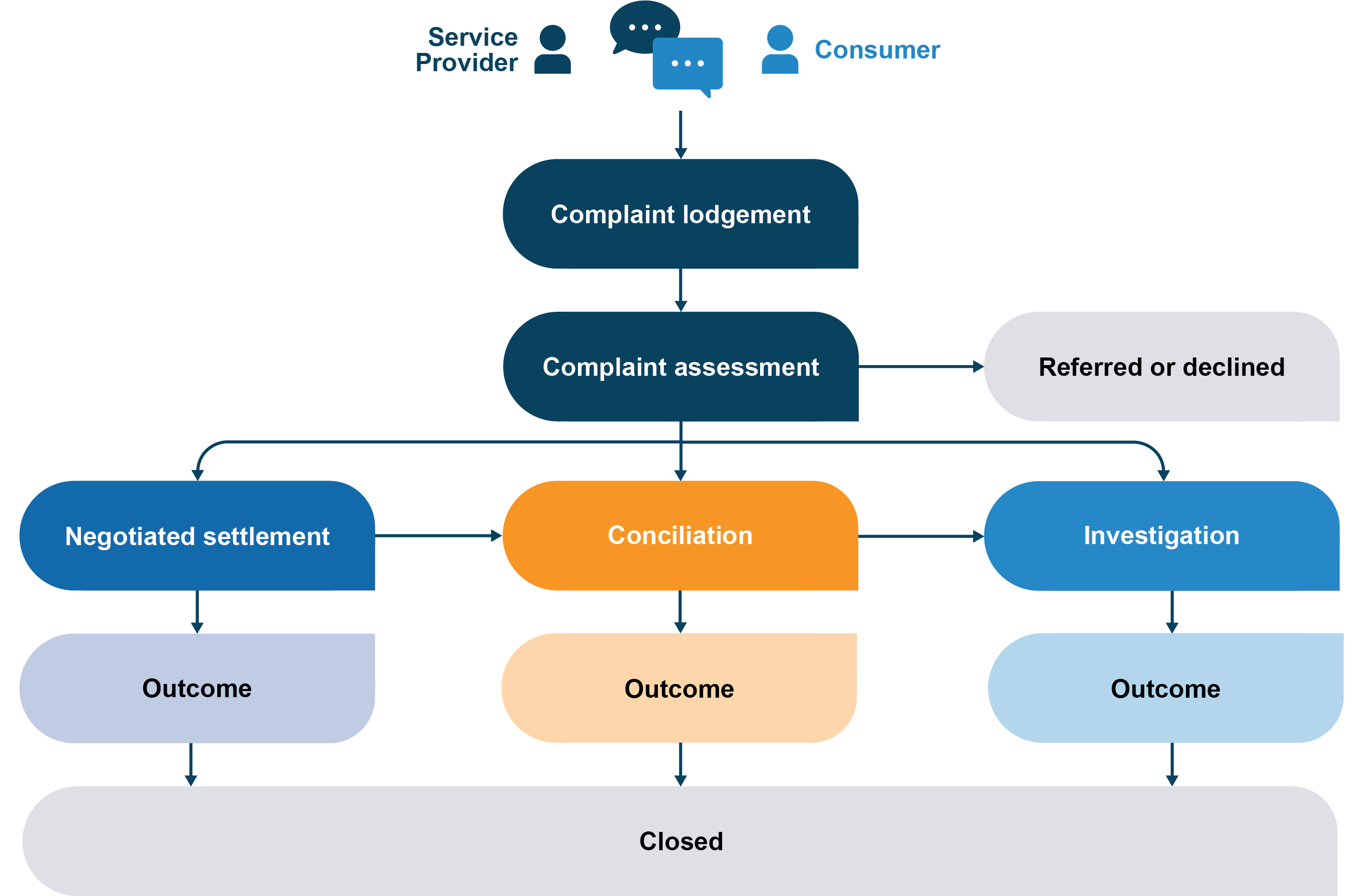 Health And Disability Services Complaints Office Complaint Resolution   Complaint Process Flow Chart 